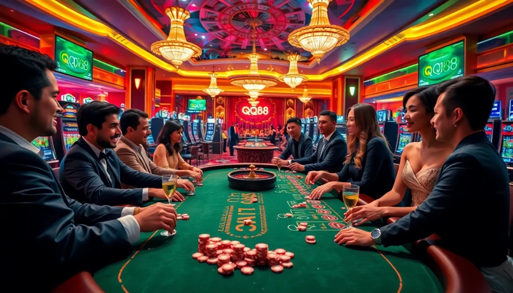 Experience the excitement of gaming at trang chủ qq88 with vibrant tables and lively players.