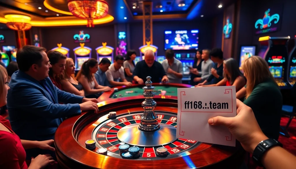 Experience thrilling bets at the roulette table with enhanced features from https://f168.team in a vibrant casino atmosphere.